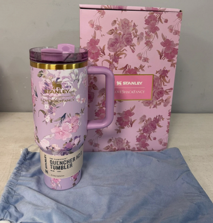 Stanley x LoveShackFancy Floral Quencher H2.0 Tumbler 40oz – Pink Lavender